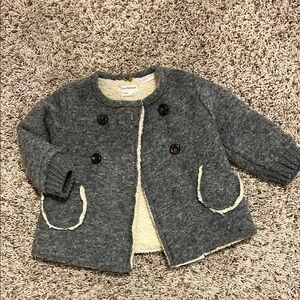 Zara Cozy Gray Woolen Jacket